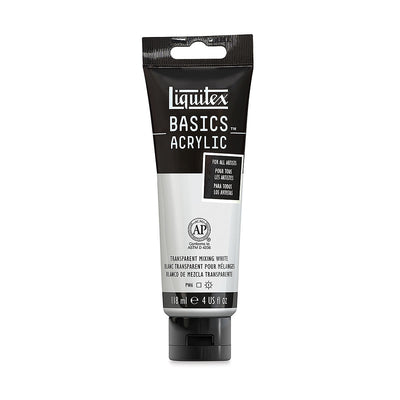 LIQUITEX BASICS ACRYLIC 118 ML TRANSPARENT MIXING WHITE 6430