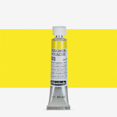 SCHMINCKE DESIGNERS GOUACHE COLOUR 20 ML SR 1 CADMIUM YELLOW HUE LEMON