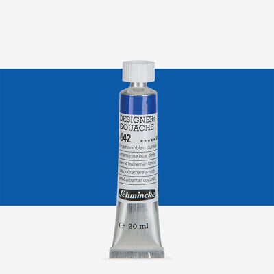 SCHMINCKE DESIGNERS GOUACHE COLOUR 20 ML SR 1 ULTRAMARINE BLUE DEEP