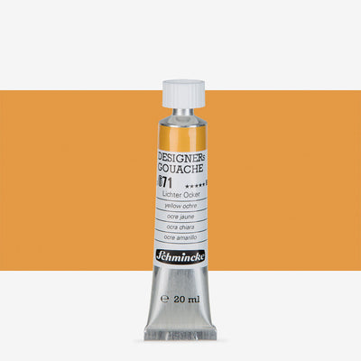 SCHMINCKE DESIGNERS GOUACHE COLOUR 20 ML SR 1 YELLOW OCHRE