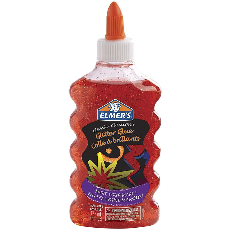 ELMER GLITTER GLUE RED 177 ML