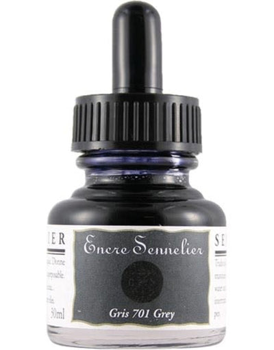 SENNELIER SHELLAC INK GREY 30 ML (701)