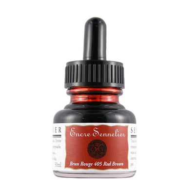 SENNELIER SHELLAC INK RED BROWN 30 ML (405)