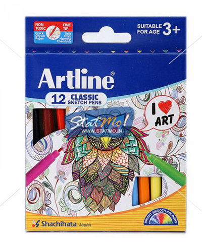 ARTLINE CLASSIC SKETCH PENS SET OF 12PC