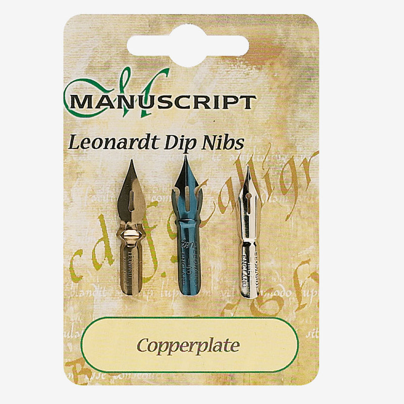 MANUSCRIPT CALLIGRAPHY COPPER PLATE NIB SET OF 3 (MDP-3C)