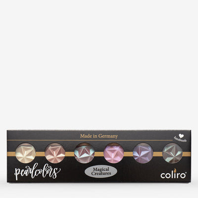 COLIRO WATER COLOUR PANS PEARLS MAGICAL CREATURES SET OF 6 (G510)