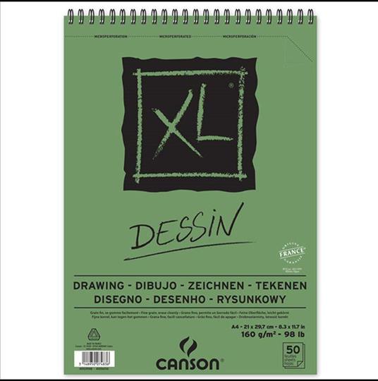 CANSON XL DRAWING ALBUMS SPIRAL 50 SHEETS 160 GSM A4 (400039088)