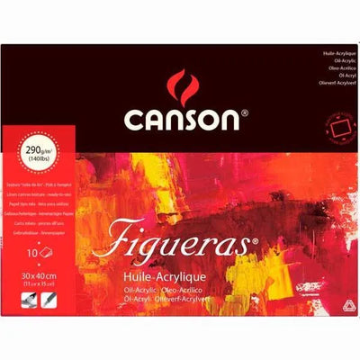 CANSON FIGUERAS PAD CANVAS GRAIN 4SG 10 SHEETS 290 GSM 30 x 40 CM (200857227)