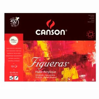 CANSON FIGUERAS PAD CANVAS GRAIN 4SG 10 SHEETS 290 GSM 56 x 42 CM (200857229)
