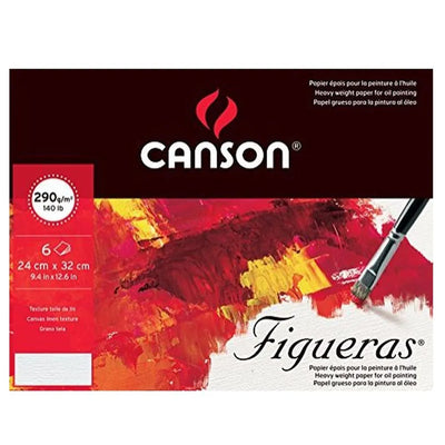 CANSON FIGUERAS FOLDERS CANVAS GRAIN 6 SHEETS 290 GSM 24 x 32CM (400056375)