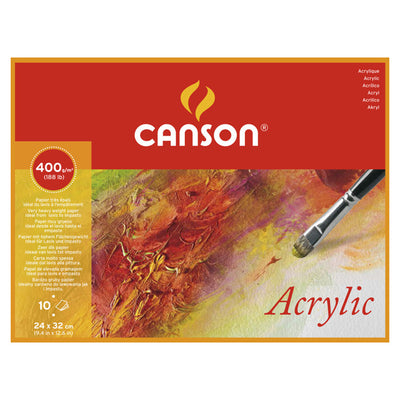 CANSON ACRYLIC PAD 4SG 10 SHEETS 400 GSM 24 x 32 CM (200807408)
