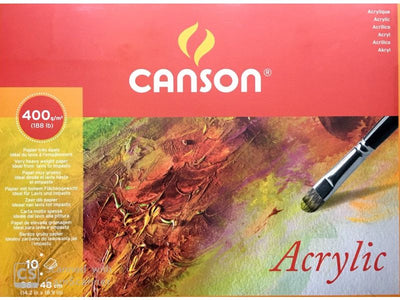 CANSON ACRYLIC PAD 4SG 10 SHEETS 400 GSM 36 x 48 CM (200807410)