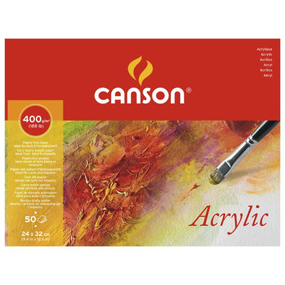 CANSON ACRYLIC PAD 4SG 50 SHEETS 400 GSM 24 x 32 CM (200807412)