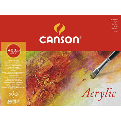 CANSON ACRYLIC PAD 4SG 50 SHEETS 400 GSM 32 x 41 CM (200807413)