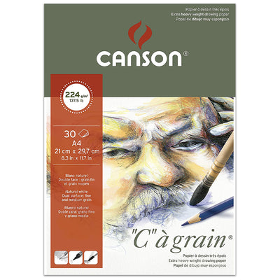 CANSON "C"A GRAIN ALBUMS SPIRAL 224 GSM A5+