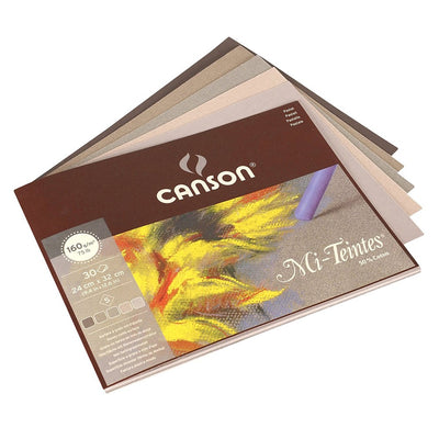 CANSON MI-TEINTES PAD 1SG GREY TONES 30 SHEETS 160 GSM 24 x 32 CM (400030143)