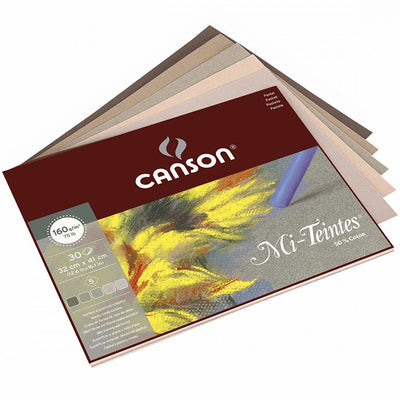 CANSON MI-TEINTES PAD 1SG GREY TONES 30 SHEETS 160 GSM 32 x 41 CM (400030145)