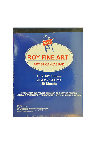 ROY FINE ART CANVAS PAD 8" X 10"