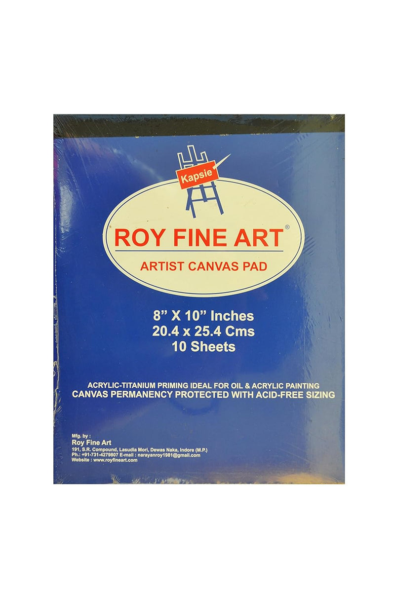 ROY FINE ART CANVAS PAD 8" X 10"