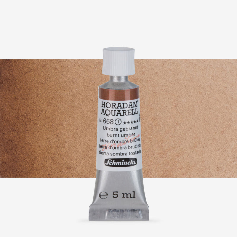 SCHMINCKE HORADAM AQUARELL 5 ML SR 1 BURNT UMBER (668)