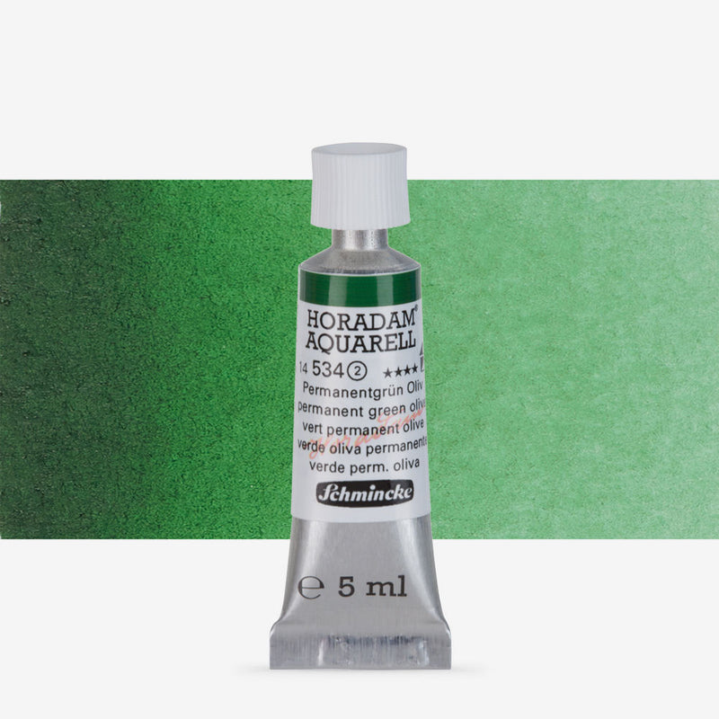 SCHMINCKE HORADAM AQUARELL 5 ML SR 2 PERMANENT GREEN OLIVE (534)
