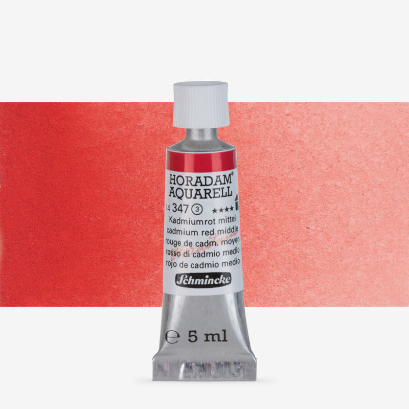 SCHMINCKE HORADAM AQUARELL 5 ML SR 3 CADMIUM RED MIDDLE (347)