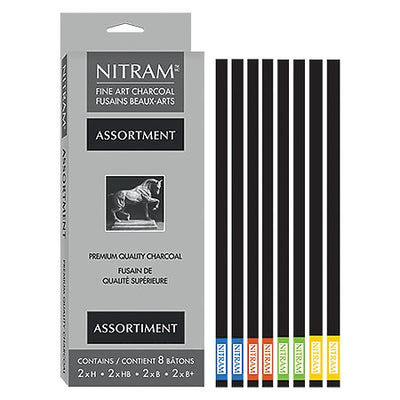 NITRAM ASSORTED CHARCOAL SET SET OF 8