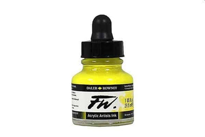 DALER & ROWNEY FW ACRYLIC INK 29.5 ML LEMON YELLOW 160029651