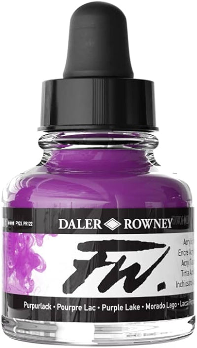 DALER & ROWNEY FW ACRYLIC INK 29.5 ML PURPLE LAKE 160029437