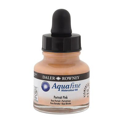 DALER & ROWNEY AQUAFINE WATER COLOUR INK PORTRAIT PINK 29.5 ML (578)