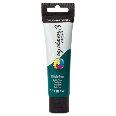 DALER & ROWNEY SYSTEM 3 ACRYLIC 59 ML PHTHALO GREEN 059361