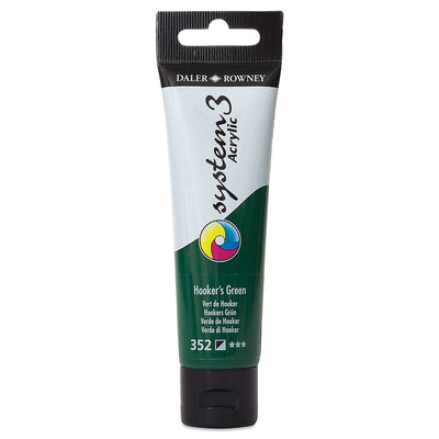 DALER & ROWNEY SYSTEM 3 ACRYLIC 59 ML HOOKERS GREEN 059352