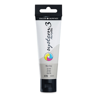 DALER & ROWNEY SYSTEM 3 ACRYLIC 59 ML WARM GREY 059078