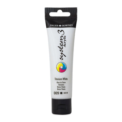 DALER & ROWNEY SYSTEM 3 ACRYLIC 59 ML TITANIUM WHITE 059009
