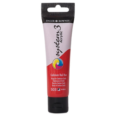 DALER & ROWNEY SYSTEM 3 ACRYLIC 59 ML CADMIUM RED HUE 059503