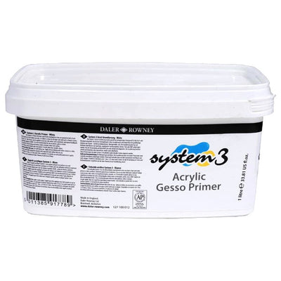 DALER & ROWNEY SYSTEM 3 ACRYLIC GESSO PRIMER 1000 ML 127100012