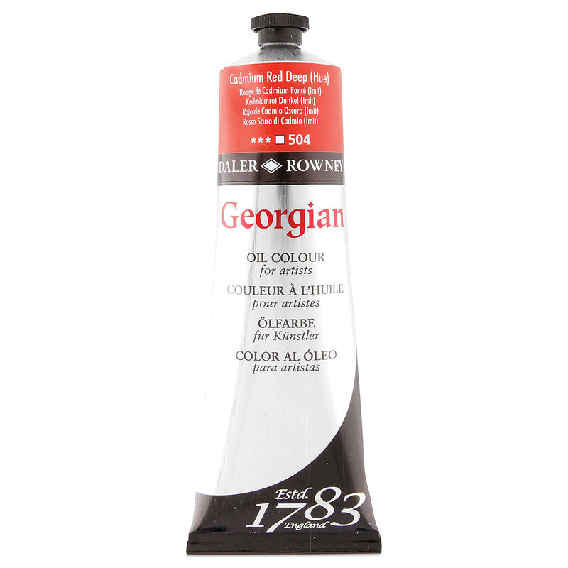 DALER & ROWNEY GEORGIAN OIL COLOUR 225 ML CADMIUM RED DEEP HUE (111225504)