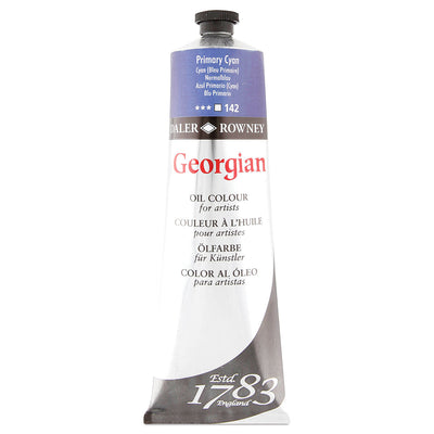 DALER & ROWNEY GEORGIAN OIL COLOUR 225 ML PRIMARY CYAN (111225142)
