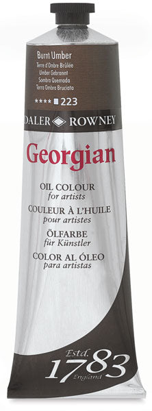 DALER & ROWNEY GEORGIAN OIL COLOUR 225 ML BURNT UMBER (111225223)