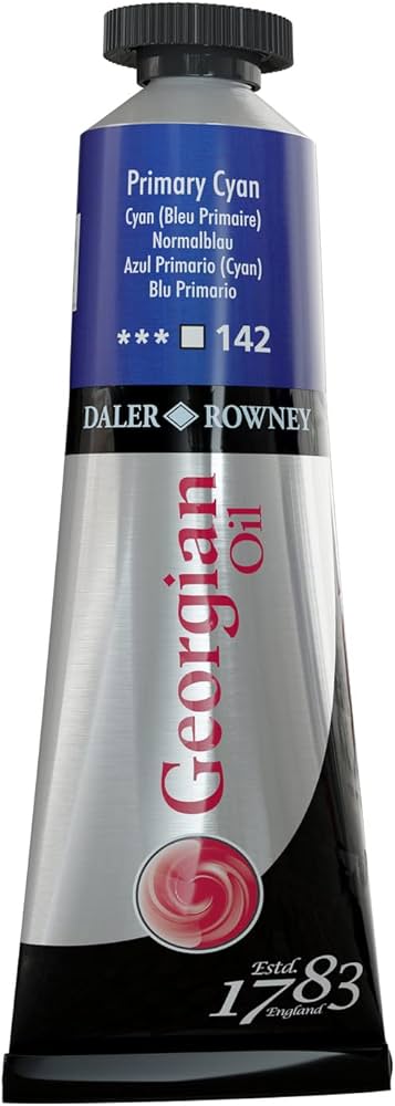 DALER & ROWNEY GEORGIAN OIL COLOUR 38 ML PRIMARY CYAN (111014142)