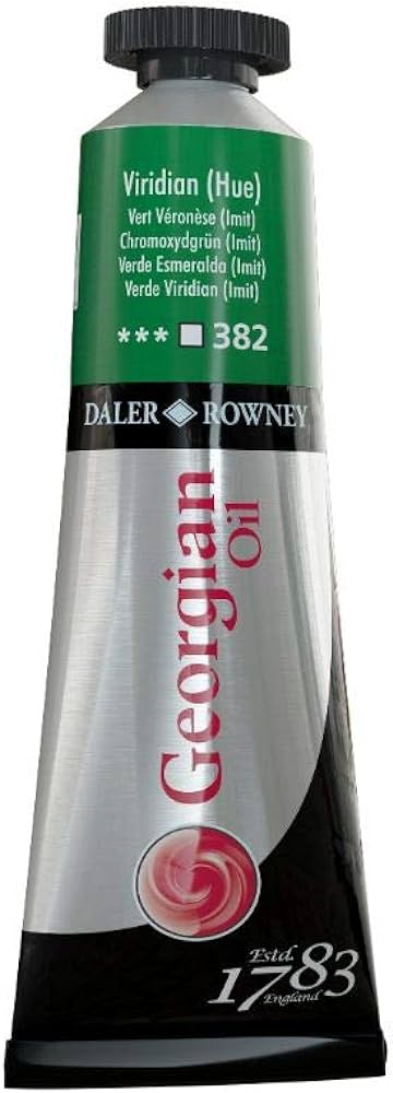 DALER & ROWNEY GEORGIAN OIL COLOUR 38 ML VIRIDIAN HUE (111014382)