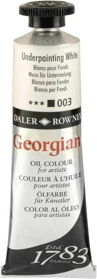 DALER & ROWNEY GEORGIAN OIL COLOUR 38 ML UNDERPAINT WHITE (111014003)