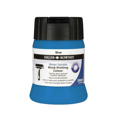 DALER & ROWNEY WATER SOLUBLE BLOCK PRINTING COLOUR 250 ML BLUE  (116250100)