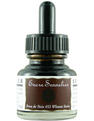 SENNELIER SHELLAC INK WALNUT STAIN 30 ML (453)