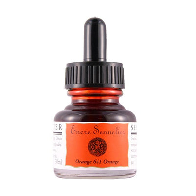 SENNELIER SHELLAC INK  ORANGE 30 ML (641)