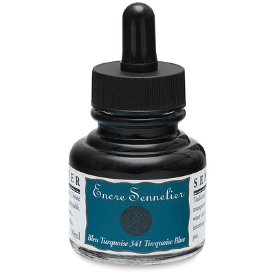 SENNELIER SHELLAC INK TUEQUOISE BLUE 30 ML (341)