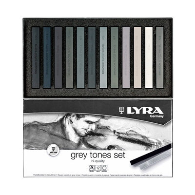 LYRA PASTEL GREY TONES SET OF 12 (5641122)