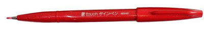 PENTEL BRUSH SIGN PEN RED