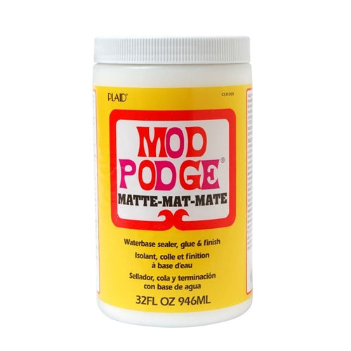 Mod Podge Matt – 946 Ml Decoupage-Kleber Für Matte Oberflächen