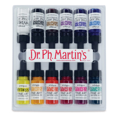 DR.PH MARTINS HYDRUS WATER COLOUR SET NO 1 12 x 15 ML (5OZSET1)